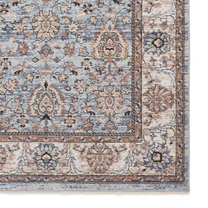 Think Rugs vintage think 35027 blue Blue Living Room  Rug.