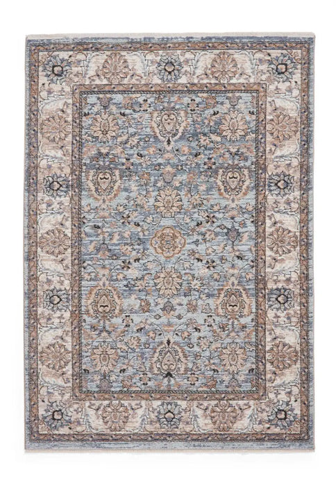Think Rugs vintage think 35027 blue Blue Living Room  Rug.