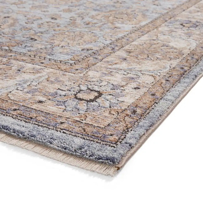 Think Rugs vintage think 35027 blue Blue Living Room  Rug.
