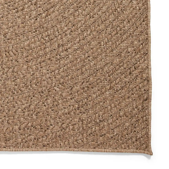 Think Rugs nomad indoor outdoor 5004 brown Brown Living Room  Rug.