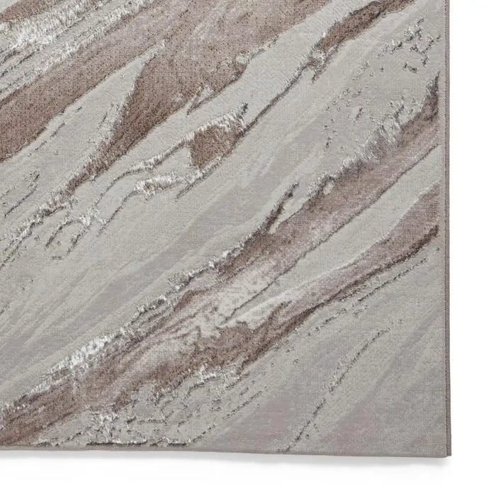 Think Rugs creation 50100 cream beige Grey, Beige, Ivory, Cream Living Room Floral Rug.