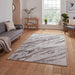 Think Rugs creation 50100 cream beige Grey, Beige, Ivory, Cream Living Room Floral Rug.