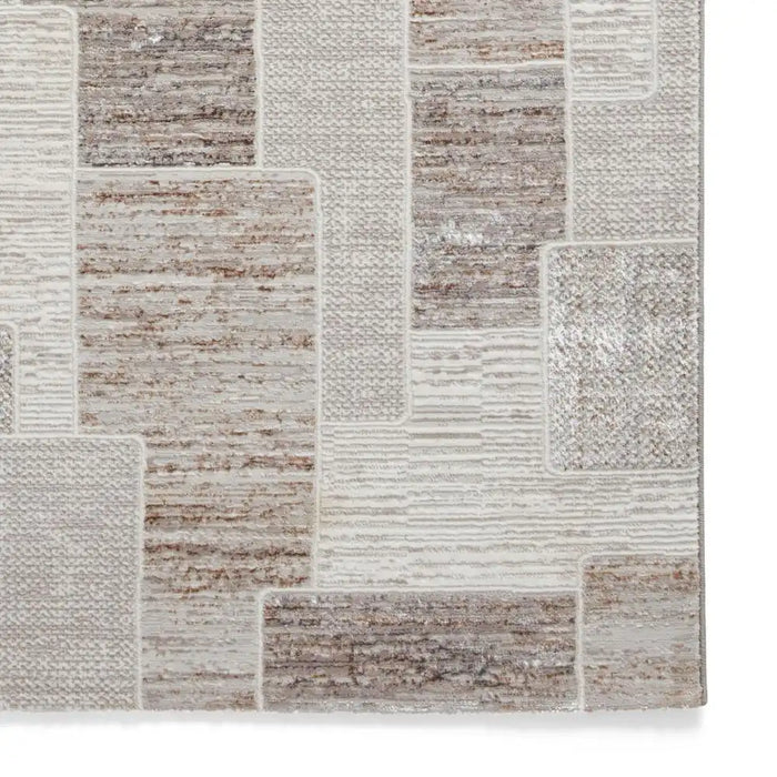 Think Rugs creation 50178 brown beige Brown, Beige Living Room Floral Rug.