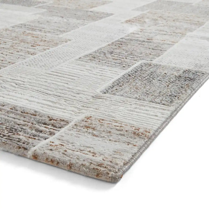 Think Rugs creation 50178 brown beige Brown, Beige Living Room Floral Rug.