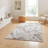 Think Rugs creation 50200 pink blue Ivory, Pink Living Room Floral Rug.