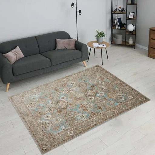 HMC vintage ultimate 550ag blue Blue Living Room  Rug.