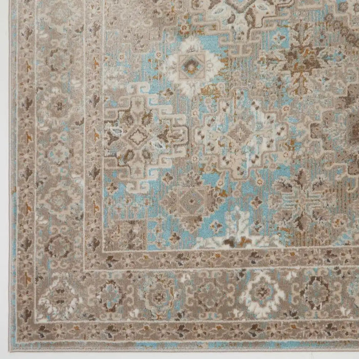HMC vintage ultimate 550ag blue Blue Living Room  Rug.