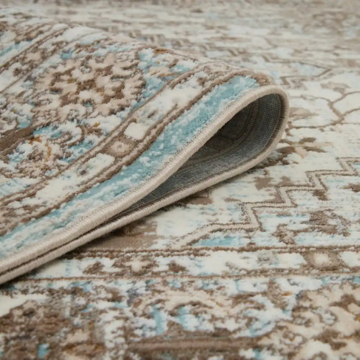 HMC vintage ultimate 552ag blue anthra Blue, Grey Living Room  Rug.