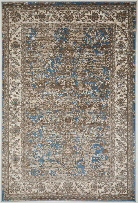HMC vintage ultimate 553a2 blue Blue Living Room  Rug.
