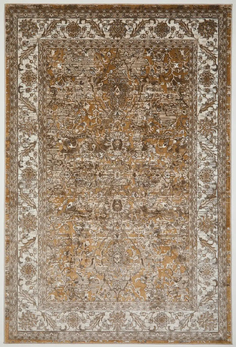 HMC vintage ultimate 553a2 ochre Yellow Living Room  Rug.