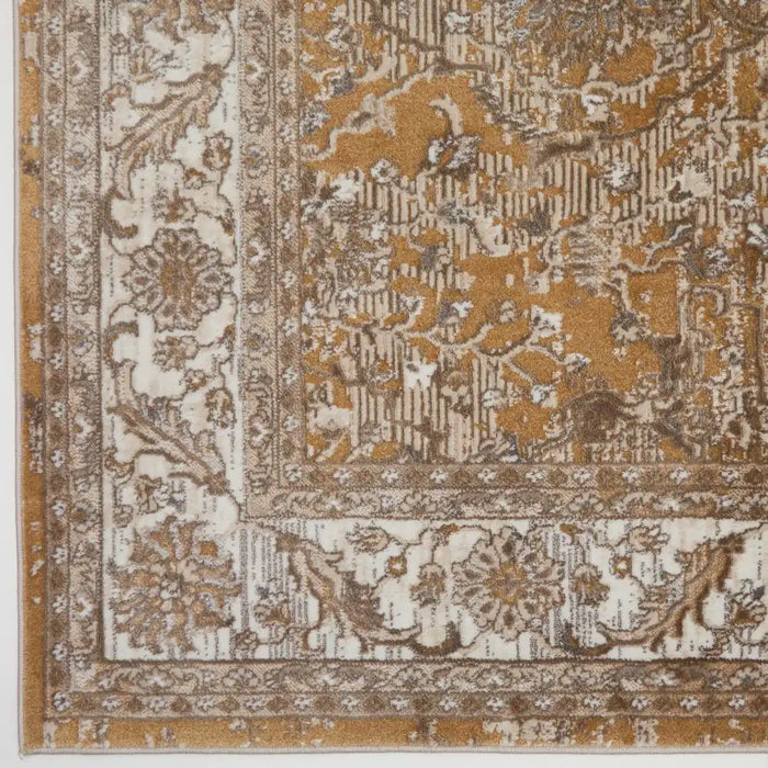 HMC vintage ultimate 553a2 ochre Yellow Living Room  Rug.