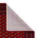 Think Rugs dubai 62096 red Red Living Room  Rug.