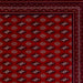 Think Rugs dubai 62096 red Red Living Room  Rug.