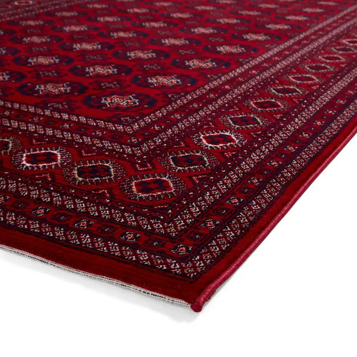 Think Rugs dubai 62098 red Red Living Room  Rug.