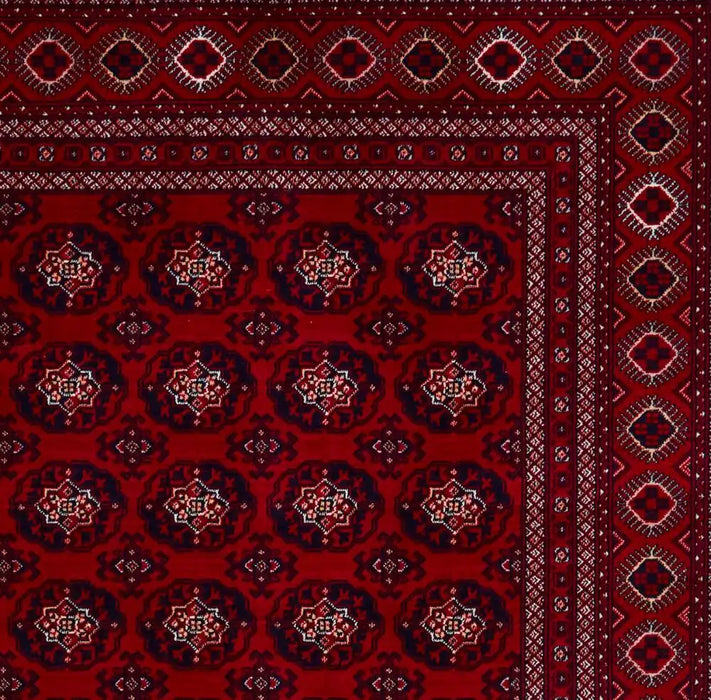 Think Rugs dubai 62098 red Red Living Room  Rug.