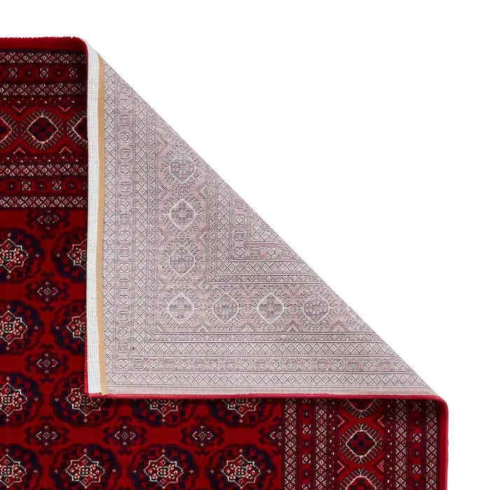 Think Rugs dubai 62098 red Red Living Room  Rug.