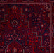 Think Rugs dubai 62101 red Red Living Room  Rug.