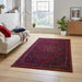 Think Rugs dubai 62101 red Red Living Room  Rug.
