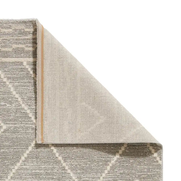 Think Rugs geneva think 62788 silver Grey Living Room Geometric Rug.