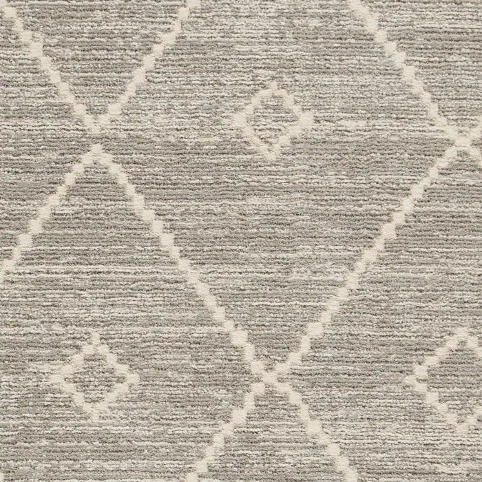 Think Rugs geneva think 62788 silver Grey Living Room Geometric Rug.