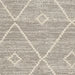 Think Rugs geneva think 62788 silver Grey Living Room Geometric Rug.