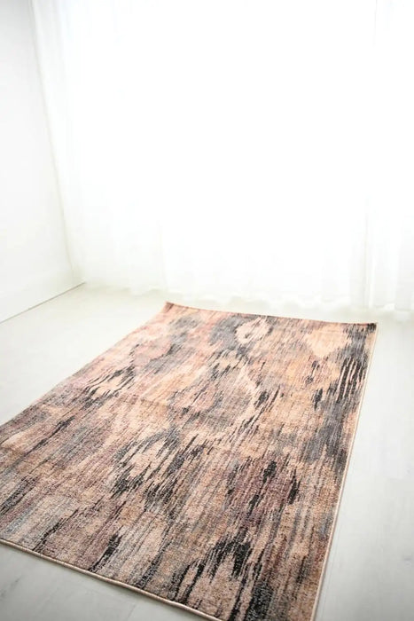 Prestige alia 654a5 anthracite sand Beige, Black, Multicoloured Living Room  Rug.