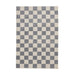 Think Rugs baltimore 66618 blue Blue, Ivory Living Room Geometric Rug.