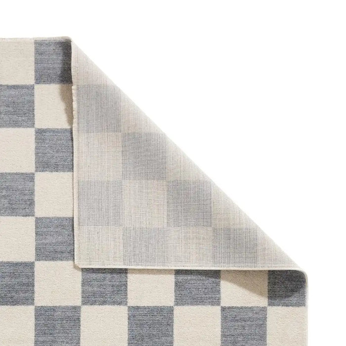 Think Rugs baltimore 66618 blue Blue, Ivory Living Room Geometric Rug.