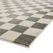 Think Rugs baltimore 66618 green Green, Ivory Living Room Geometric Rug.