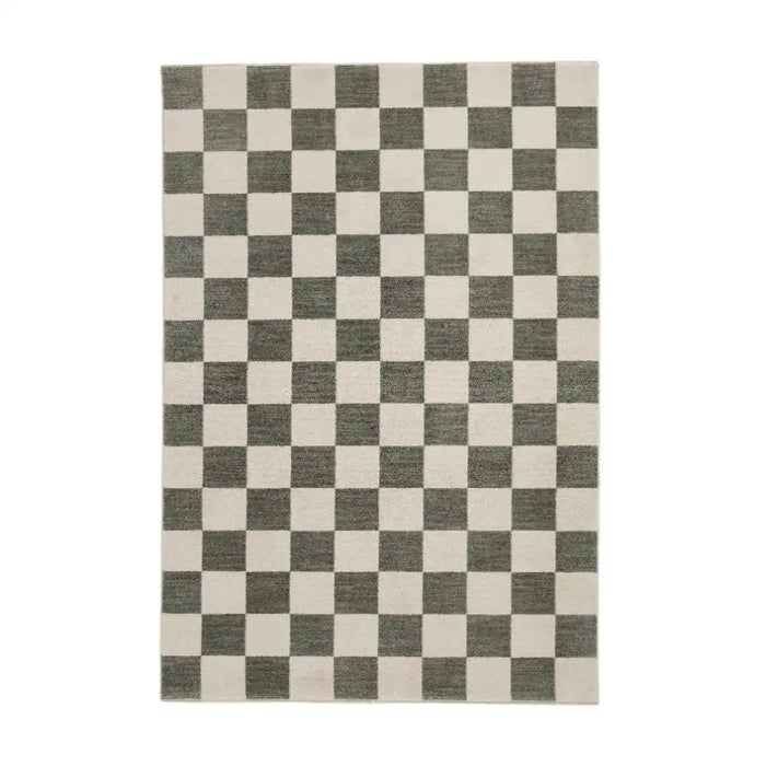 Think Rugs baltimore 66618 green Green, Ivory Living Room Geometric Rug.