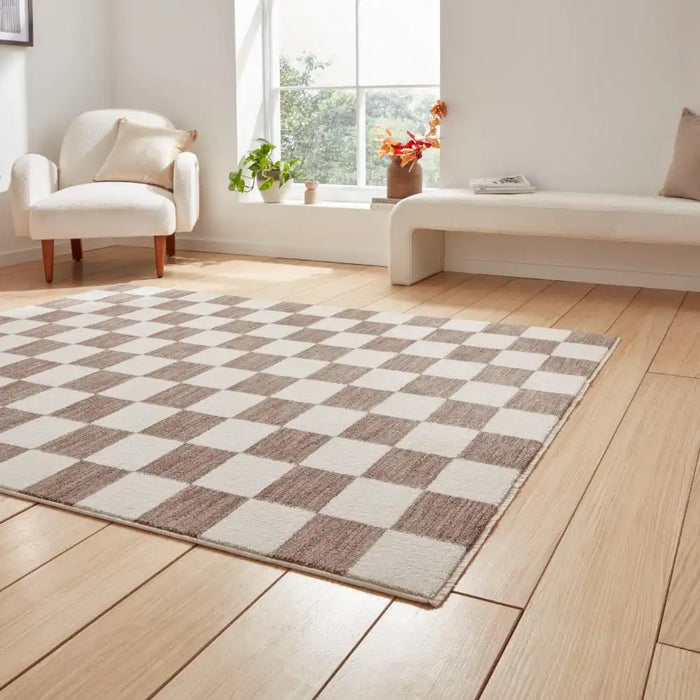 Think Rugs baltimore 66618 grey Grey, Ivory Living Room Geometric Rug.
