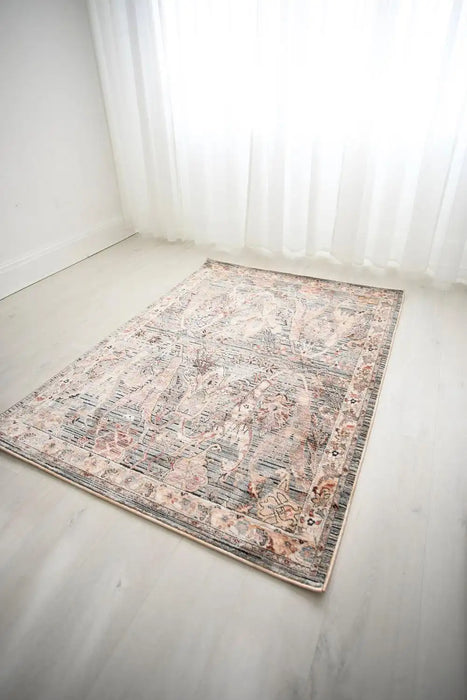 Prestige alia 697gh l blue anthracite Blue Living Room  Rug.