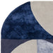Asiatic matrix asiatic 74 oval indigo Blue, Purple Living Room Wool Rug.