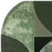 Asiatic matrix asiatic 75 oval forest Green Living Room Wool Rug.