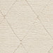 Think Rugs ideal shaggy 80260 cream Ivory Living Room Geometric Rug.