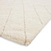 Think Rugs ideal shaggy 80362 cream Ivory Living Room Geometric Rug.