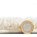 Think Rugs ideal shaggy 80362 cream Ivory Living Room Geometric Rug.