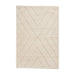 Think Rugs ideal shaggy 80362 cream Ivory Living Room Geometric Rug.
