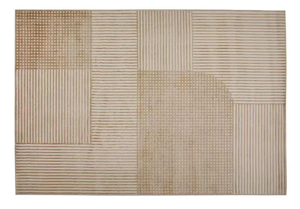 Oriental Weavers manhattan ow 8120 w beige Beige Living Room Geometric Rug.