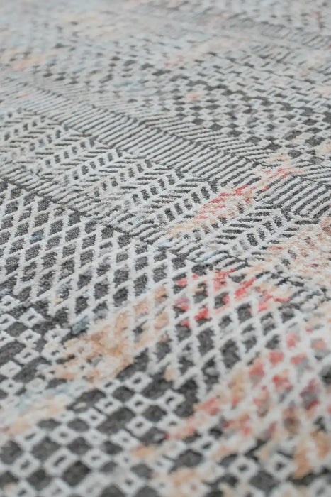 Prestige alia 860gl anthracite rose Black, Pink Living Room  Rug.