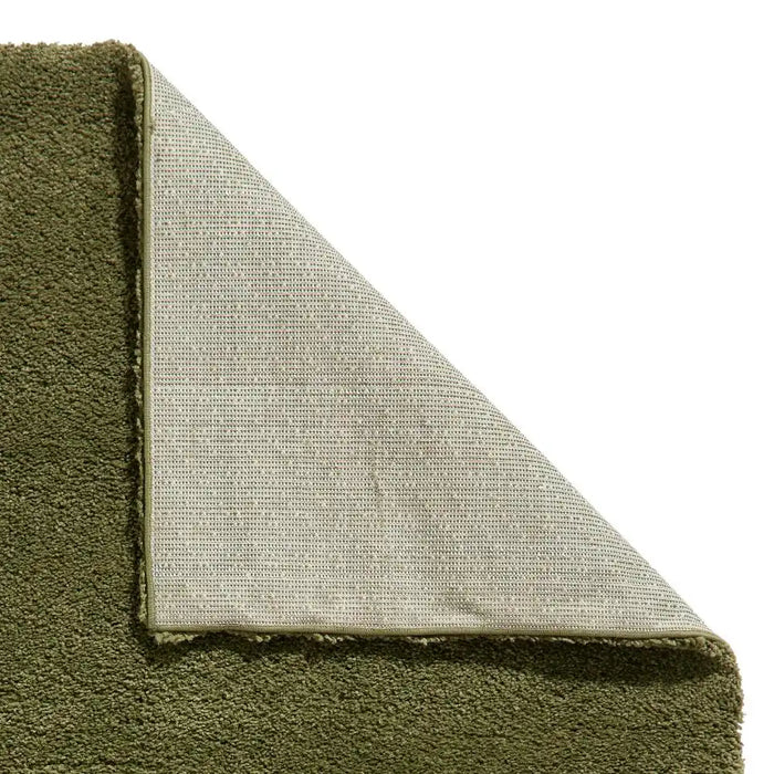 Think Rugs sierra 9000 olive Green Living Room Shaggy Rug.