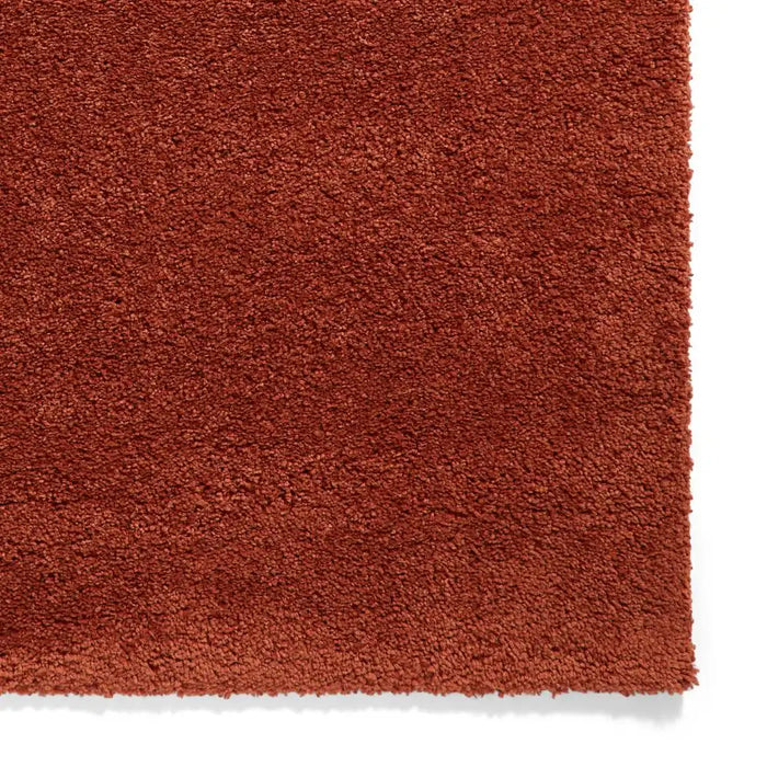 Think Rugs sierra 9000 terracotta Orange Living Room Shaggy Rug.