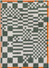 Louis de Poortere chess 9339 chess deep green Green Living Room  Rug.