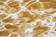 Louis de Poortere swim 9349 swim saffron Yellow, Orange Living Room Flat Weave Rug.