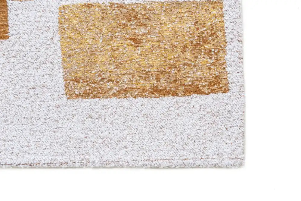 Louis de Poortere lucia 9357 lucia nuggets Yellow, Ivory Living Room Geometric Rug.