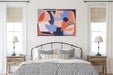Louis de Poortere shapes 9368 shapes carpe diem Multicoloured, Orange, Pink Living Room Geometric Rug.