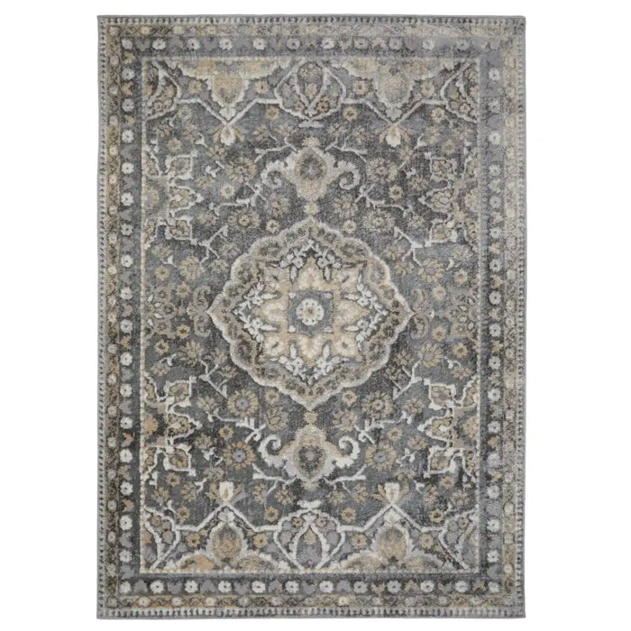 Oriental Weavers zoe 9e multi Grey, Multicoloured Living Room Geometric Rug.