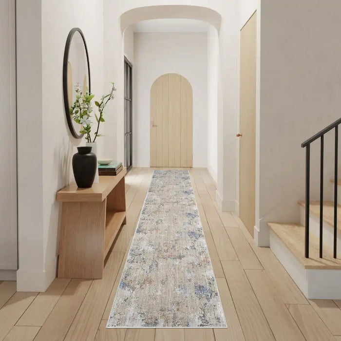 Nourison abstract hues beige grey abh01 beige grey Grey, Beige Living Room  Rug.