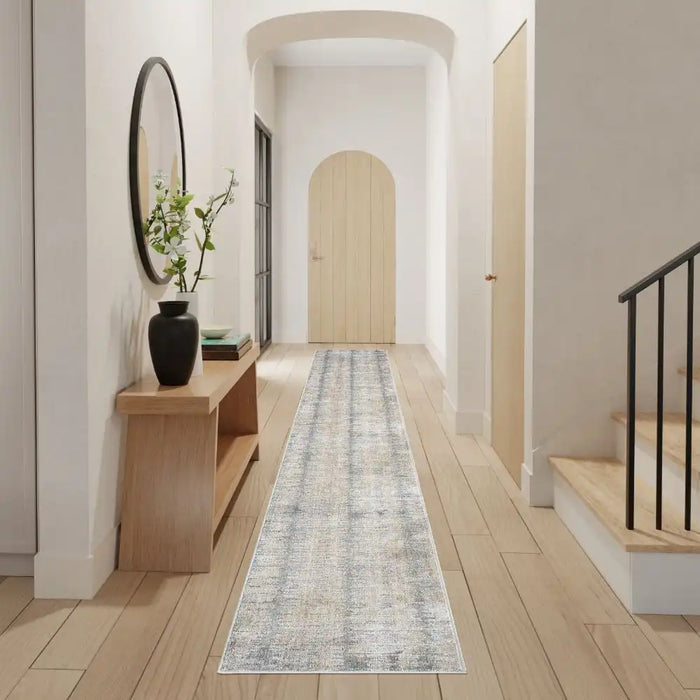 Nourison abstract hues beige grey abh03 grey gold Grey Living Room  Rug.