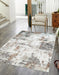 Likewise Matting toyko abstract rust Beige, Orange Living Room Geometric Rug.